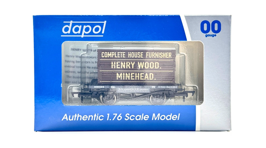 DAPOL 00 GAUGE - HENRY WOOD MINEHEAD COMPLETE HOUSE FURNISHER (LIMITED EDITION)