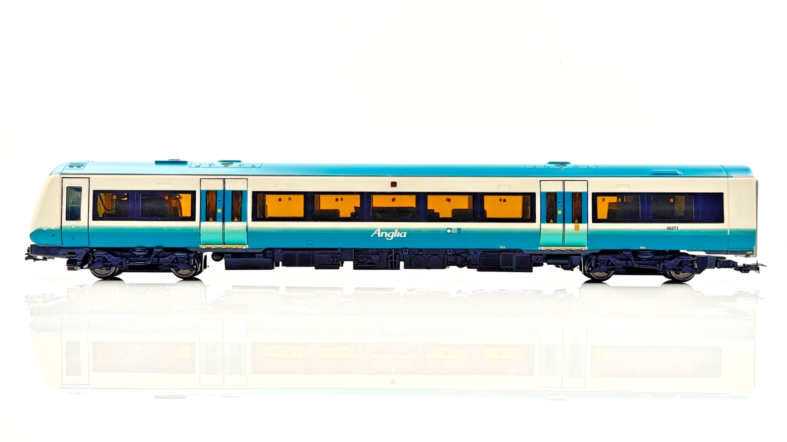 BACHMANN 00 GAUGE - 32-453 - CLASS 170 TURBOSTAR 2 CAR DMU ANGLIA RAILWAYS BOXED