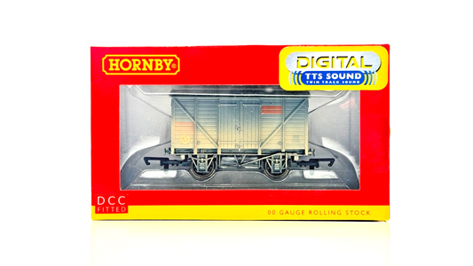 HORNBY 00 GAUGE - R6925TTS - BR 10T VENT VAN HEAVILY WEATHERED - DCC TTS SOUND