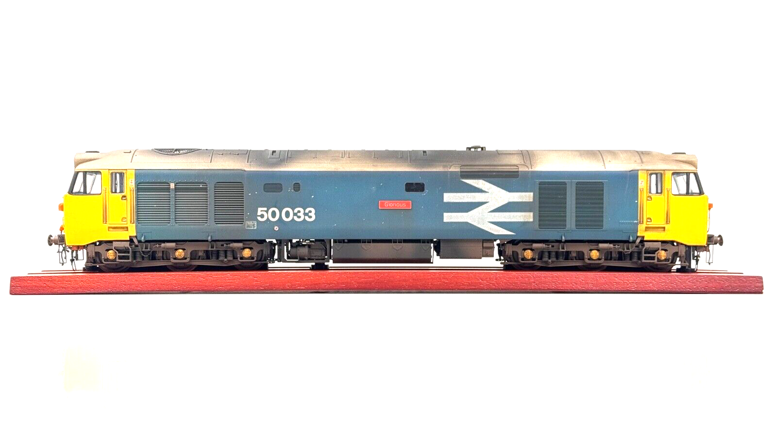 HELJAN O GAUGE - CLASS 50 DIESEL 50033 BR LARGE LOGO GLORIOUS (PROTO NEO)