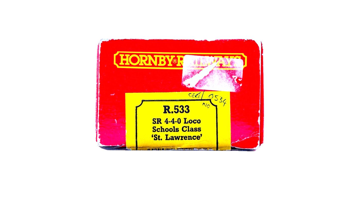 HORNBY 00 GAUGE - R533 - SR SOUTHERN 4-4-0 SCHOOLS ST LAWRENCE LIMITED EDITION