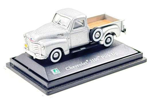 CARARAMA 1/72 SCALE - CHEVROLET CHEVY 3100 PICK UP SILVER - BOXED