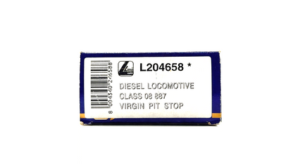 LIMA 00 GAUGE - L204658 - CLASS 08 DIESEL SHUNTER 08887 VIRGIN PIT STOP - BOXED