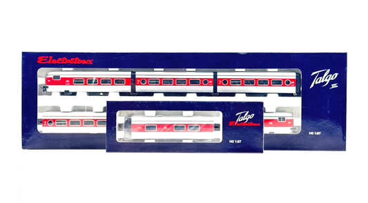 ELECTROTREN HO SCALE - E3341/E3342 - SPANISH RENFE TALGO 7 CAR COACH SET - RARE