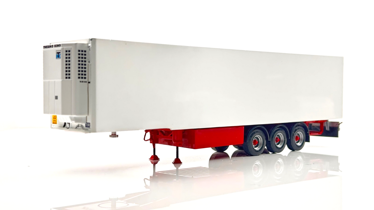 TEKNO 1/50 SCALE - REFRIGERATED WHITE & RED TRAILER THERMO KING - INCORRECT BOX