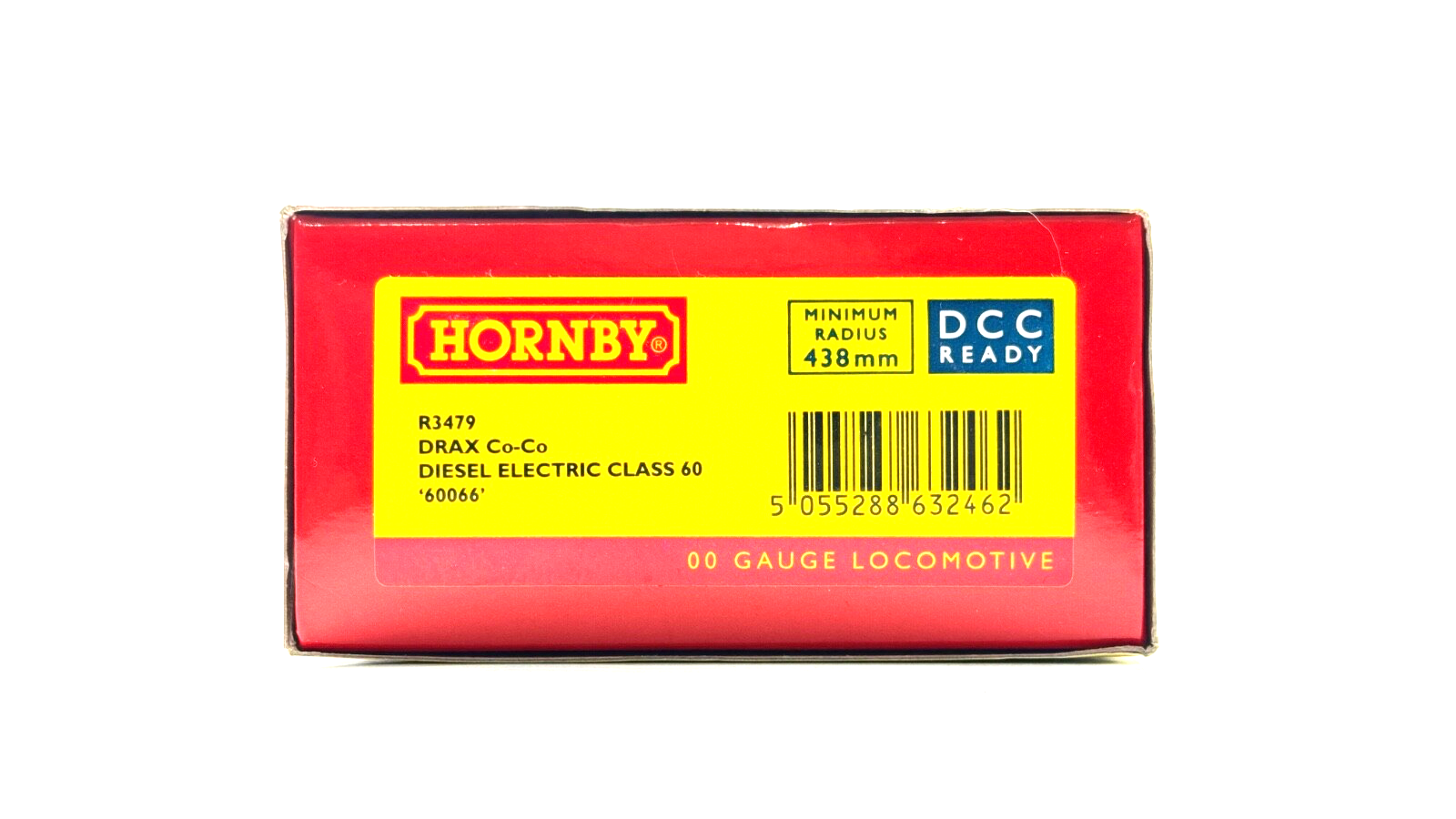 HORNBY 00 GAUGE - R3479 - CLASS 60 DIESEL 60066 DRAX DIESEL LOCOMOTIVE - BOXED