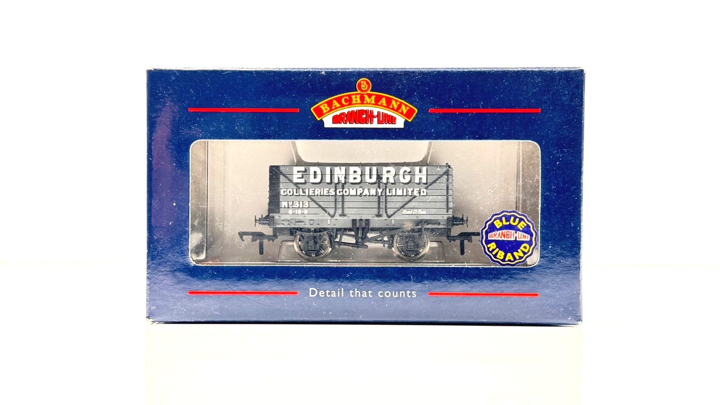 BACHMANN 00 GAUGE - 37-080R - 7 PLANK END DOOR WAGON EDINBURGH COLLIERIES 313