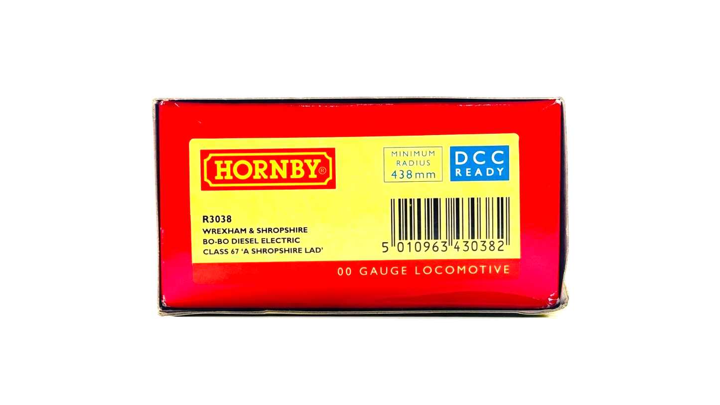 HORNBY 00 GAUGE - R3038 - CLASS 67 DIESEL 67012 WREXHAM & SHROPSHIRE - BOXED