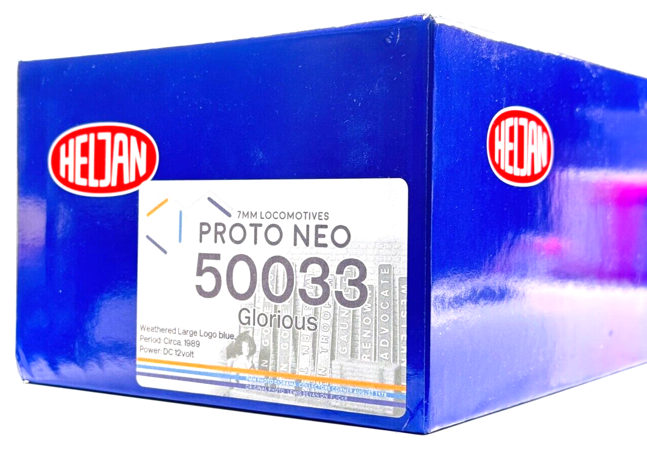 HELJAN O GAUGE - CLASS 50 DIESEL 50033 BR LARGE LOGO GLORIOUS (PROTO NEO)