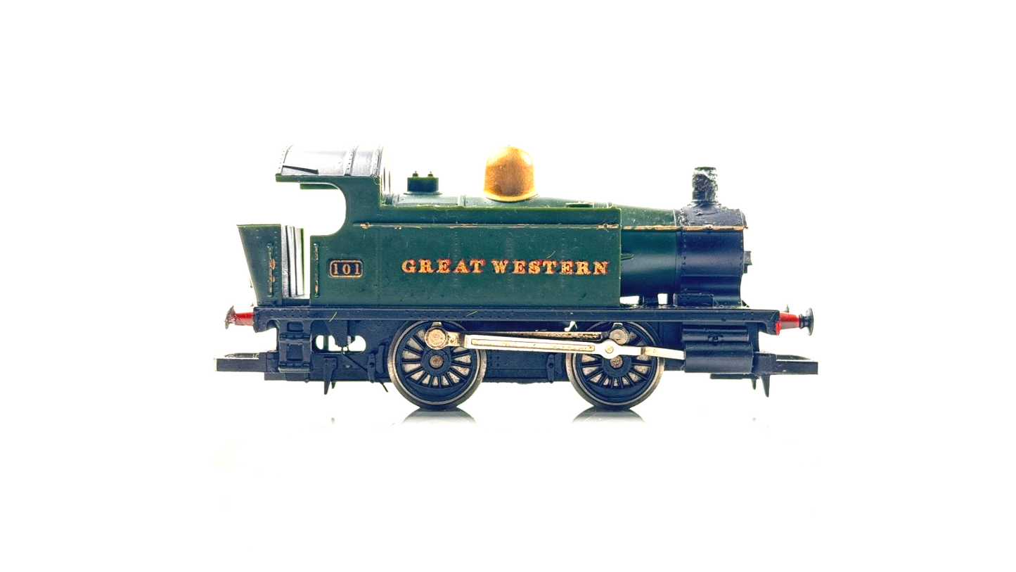 HORNBY 00 GAUGE - GREAT WESTERN GWR GREEN 0-4-0 INDUSTRIAL TANK 101 - UNBOXED