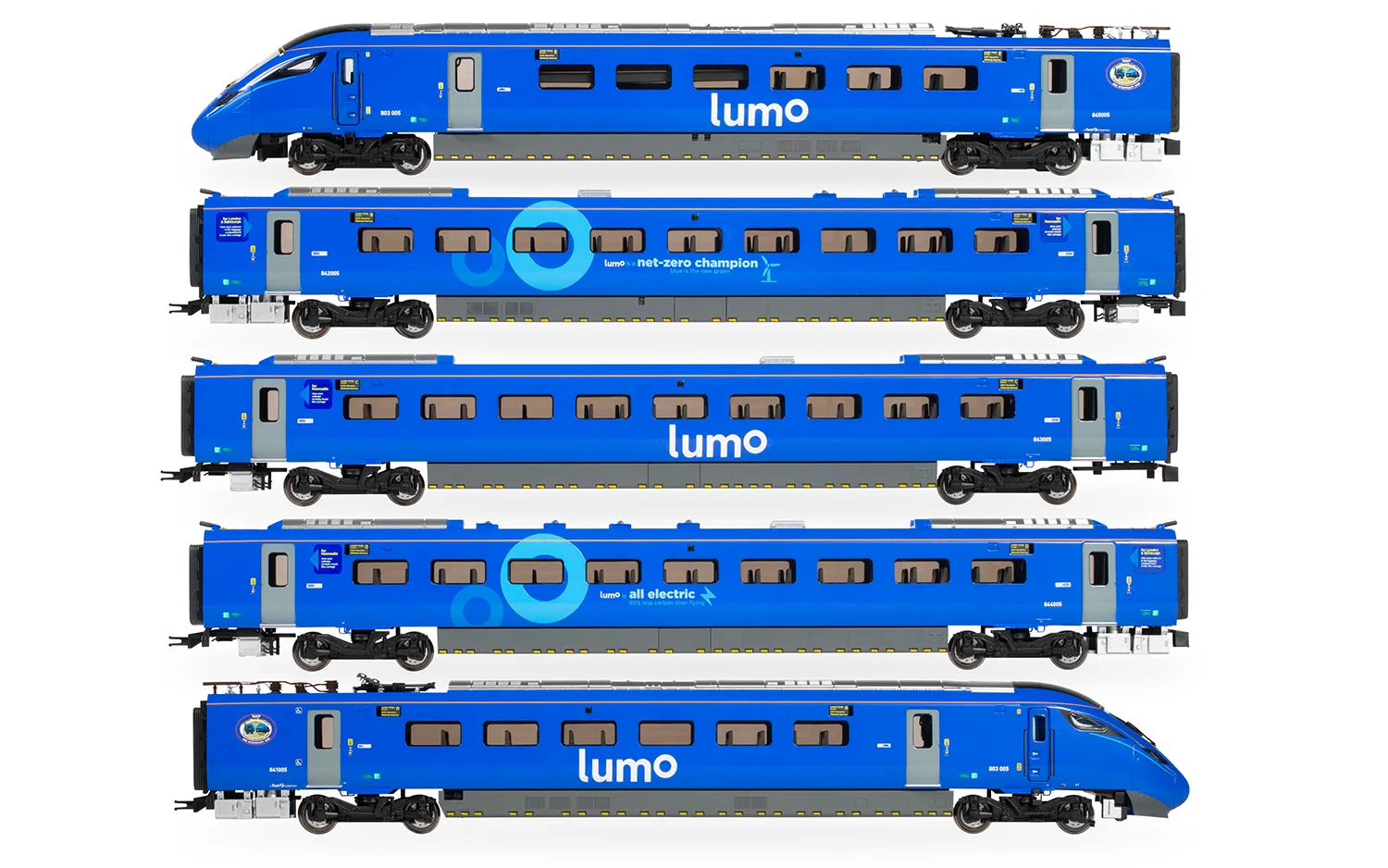 HORNBY 00 GAUGE - R30102 - LUMO CLASS 803 803005 5 CAR TRAIN PACK (CREASED BOX)