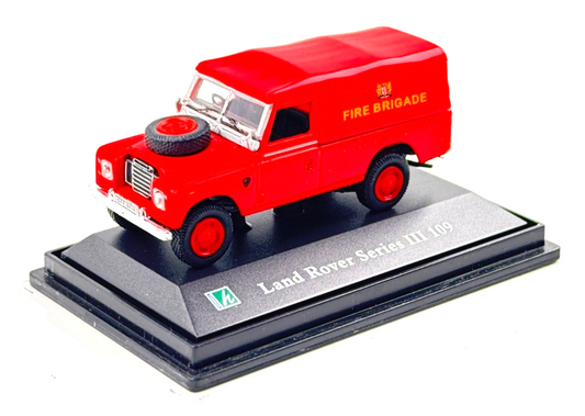 CARARAMA 1/72 SCALE - LAND ROVER SERIES III 109 FIRE BRIGADE - BOXED