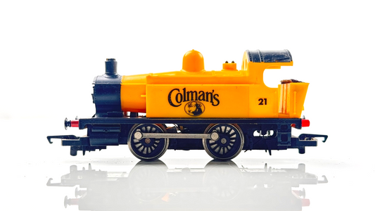 HORNBY 00 GAUGE - COLMAN'S MUSTARD YELLOW 0-4-0 TANK LOCOMOTIVE NO.21 - UNBOXED