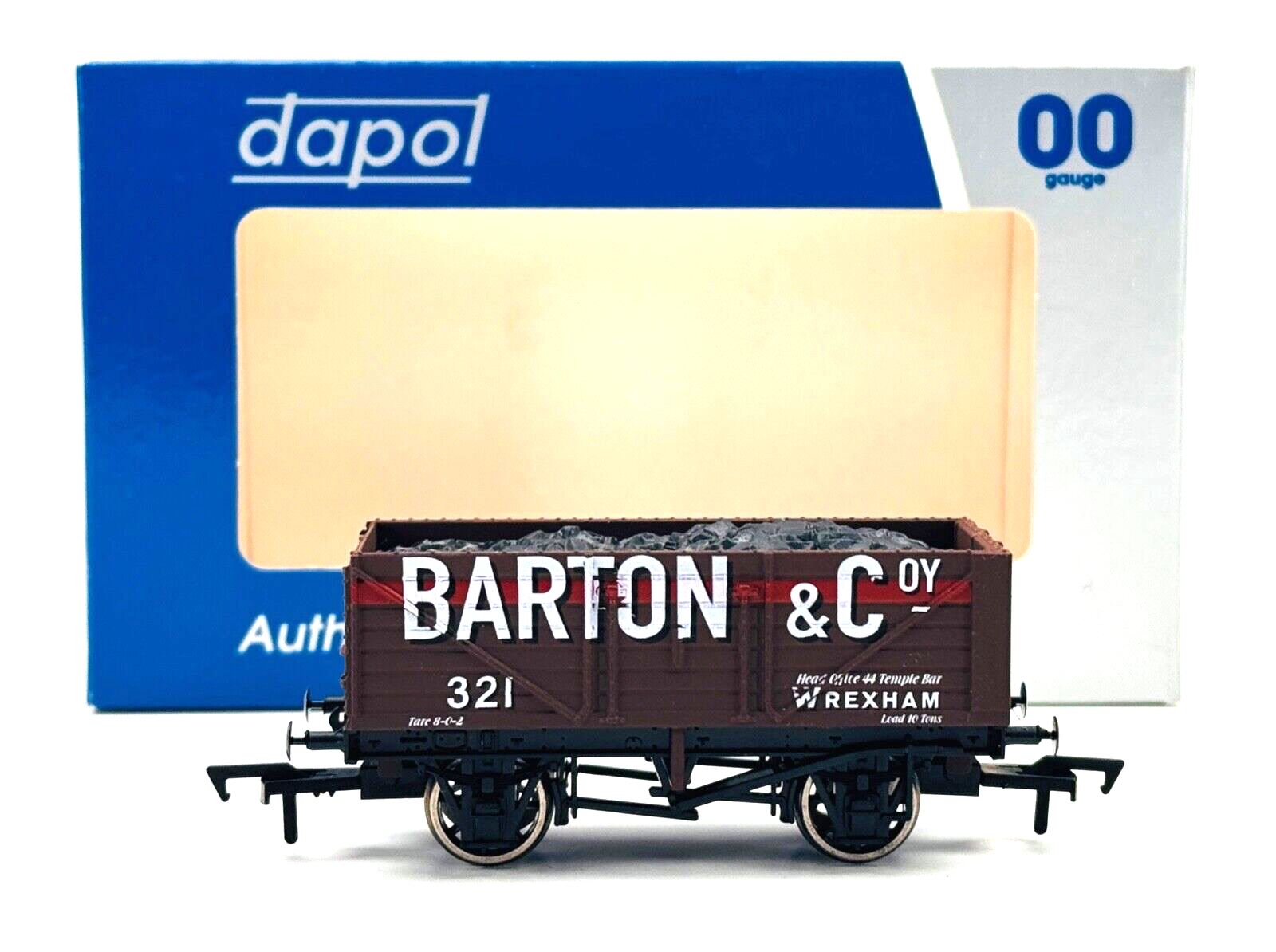 DAPOL 00 GAUGE - BARTON & CO WREXHAM PLANK WAGON NO.321 WEST WALES WAGON WORKS