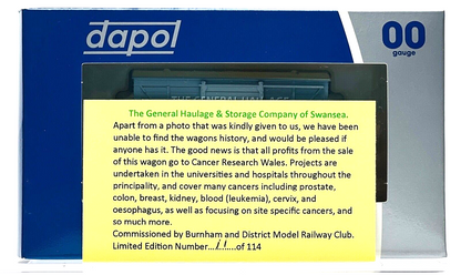 DAPOL 00 GAUGE - GENERAL HAULAGE & STORAGE CO SWANSEA NO.12 (BURNHAM LIMITED ED)