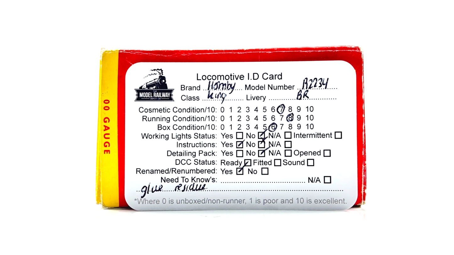 HORNBY 00 GAUGE - R2234 - BR GREEN 4-6-0 KING HENRY VI 6018 RENAMED RENUMBERED