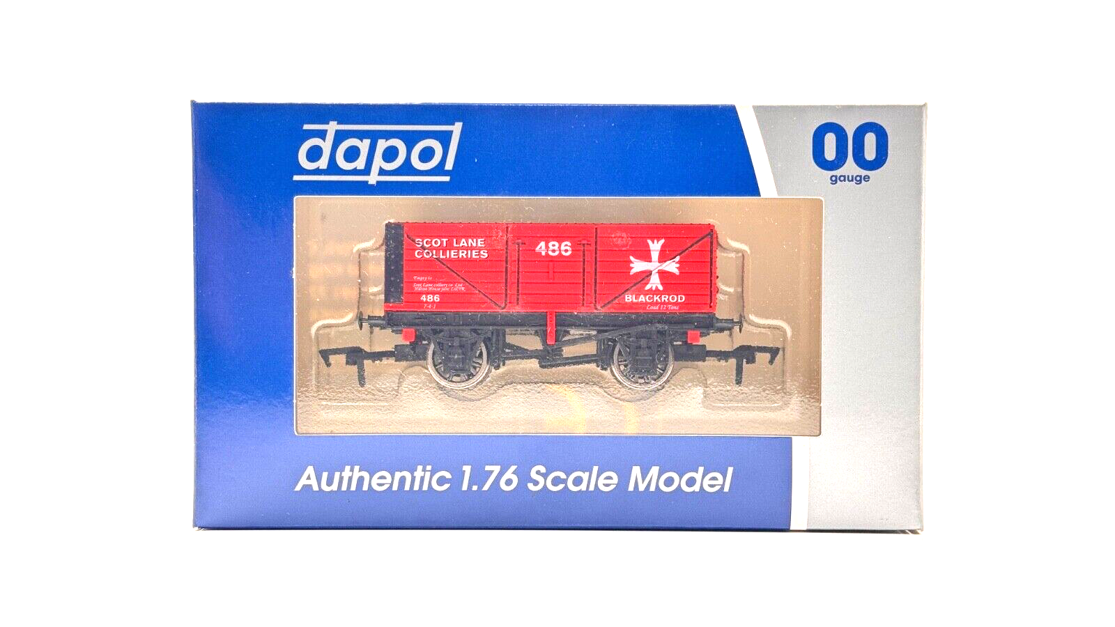 DAPOL 00 GAUGE - SCOT LANE COLLIERIES BLACKROD WAGON NO.486 (LIMITED EDITION)
