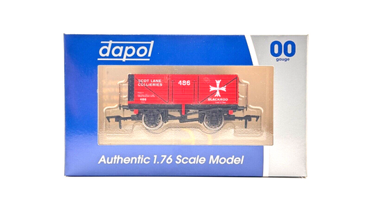 DAPOL 00 GAUGE - SCOT LANE COLLIERIES BLACKROD WAGON NO.486 (LIMITED EDITION)