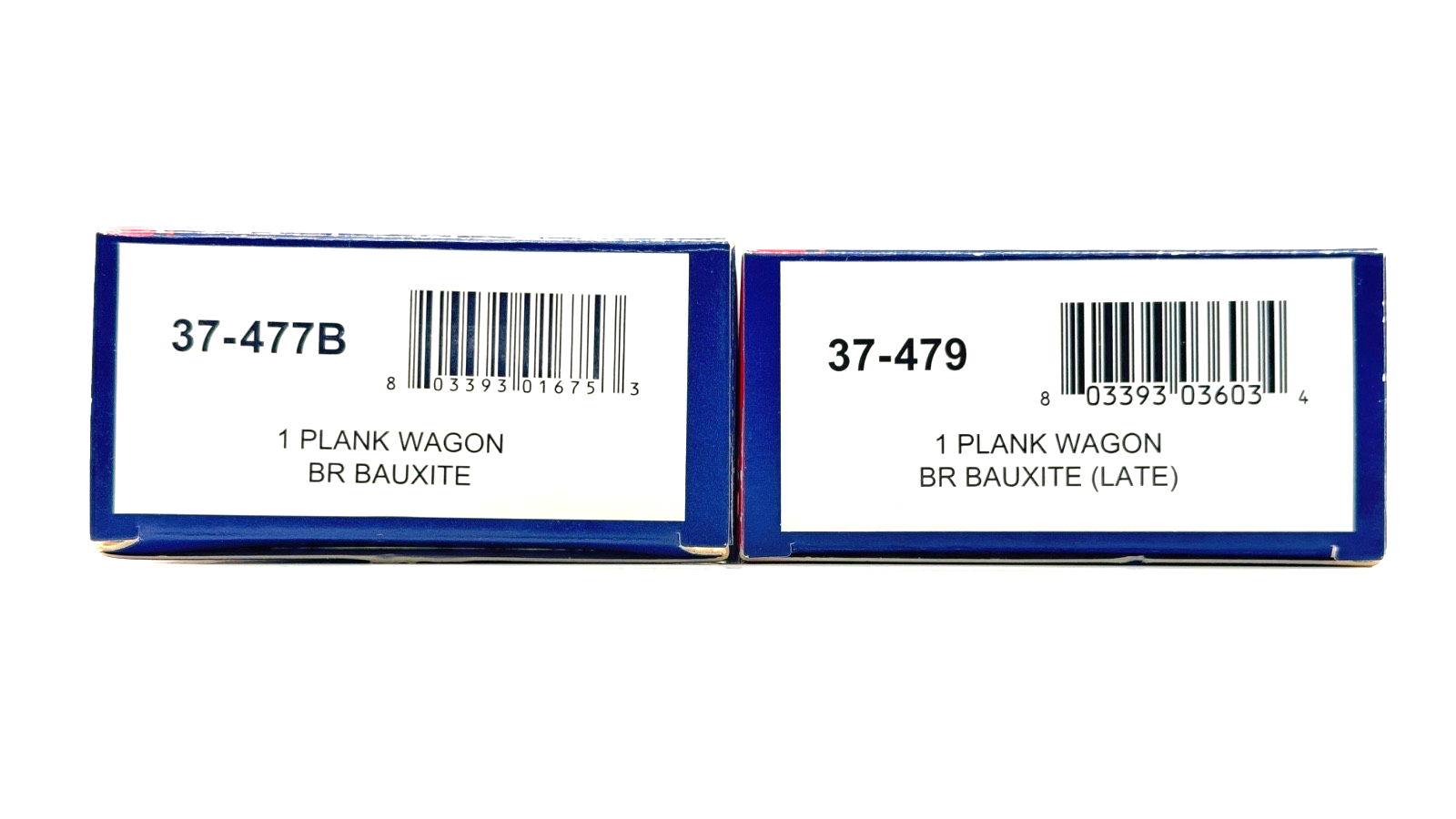 BACHMANN 00 GAUGE - 37-477B/37-479 - 1 PLANK CONFLAT LOWFIT WAGONS BR BAUXITE X2
