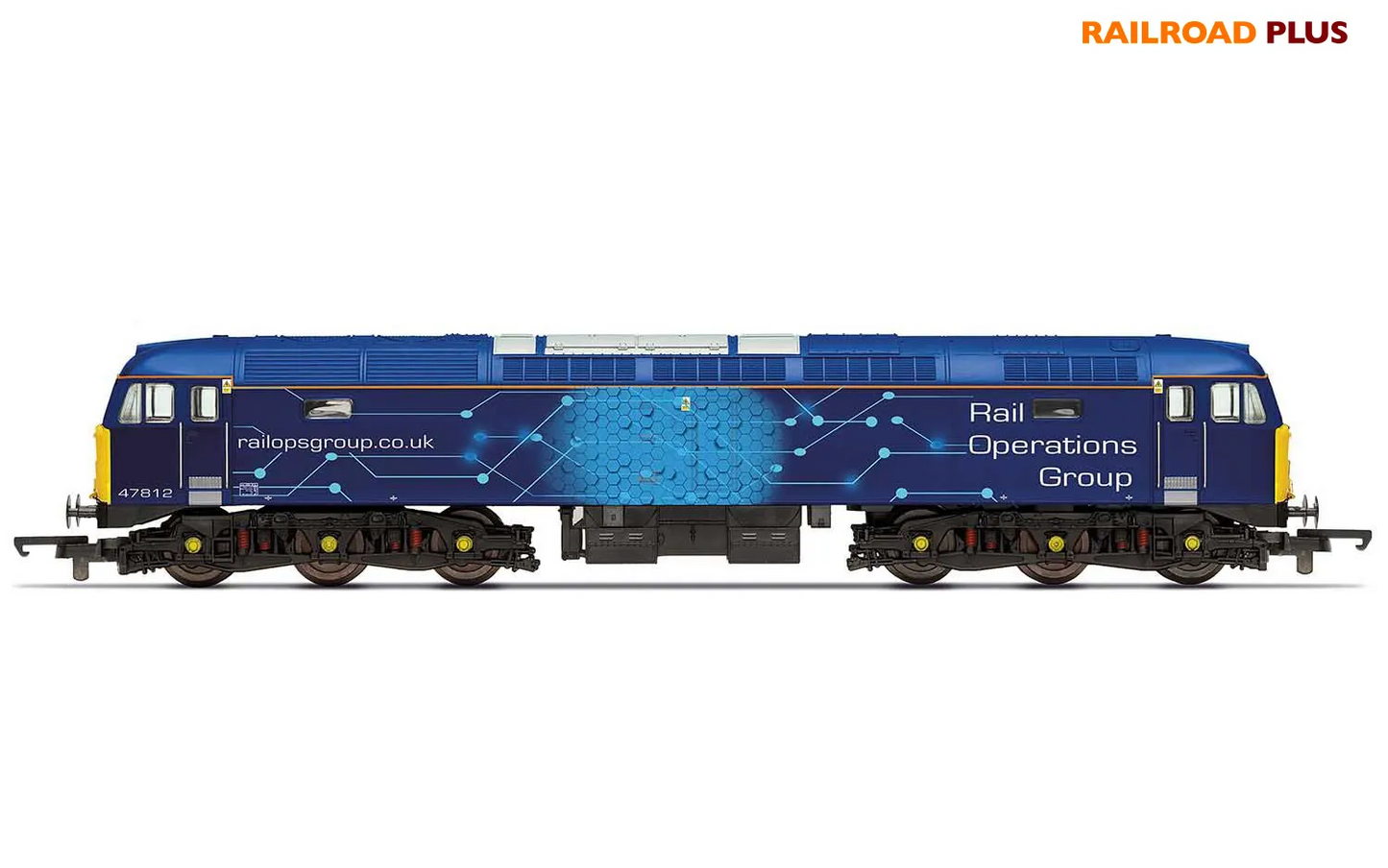 HORNBY 00 GAUGE - R30046 - RAIL OPERATIONS GROUP CLASS 47 ROG 47812 RAILROAD+