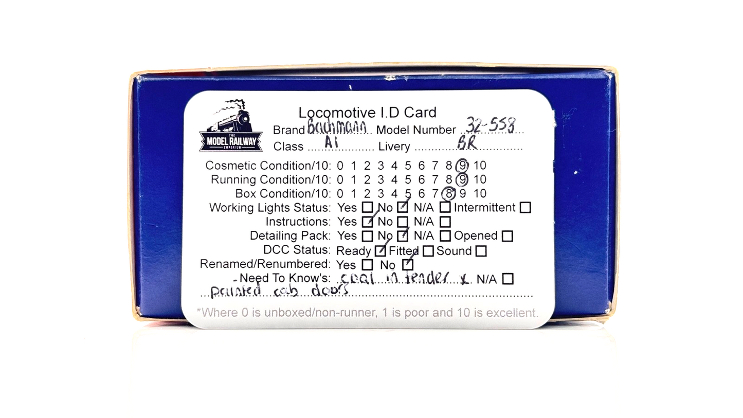 BACHMANN 00 GAUGE - 32-558 - CLASS A1 60115 MEG MERRILIES BR GREEN EARLY EMBLEM