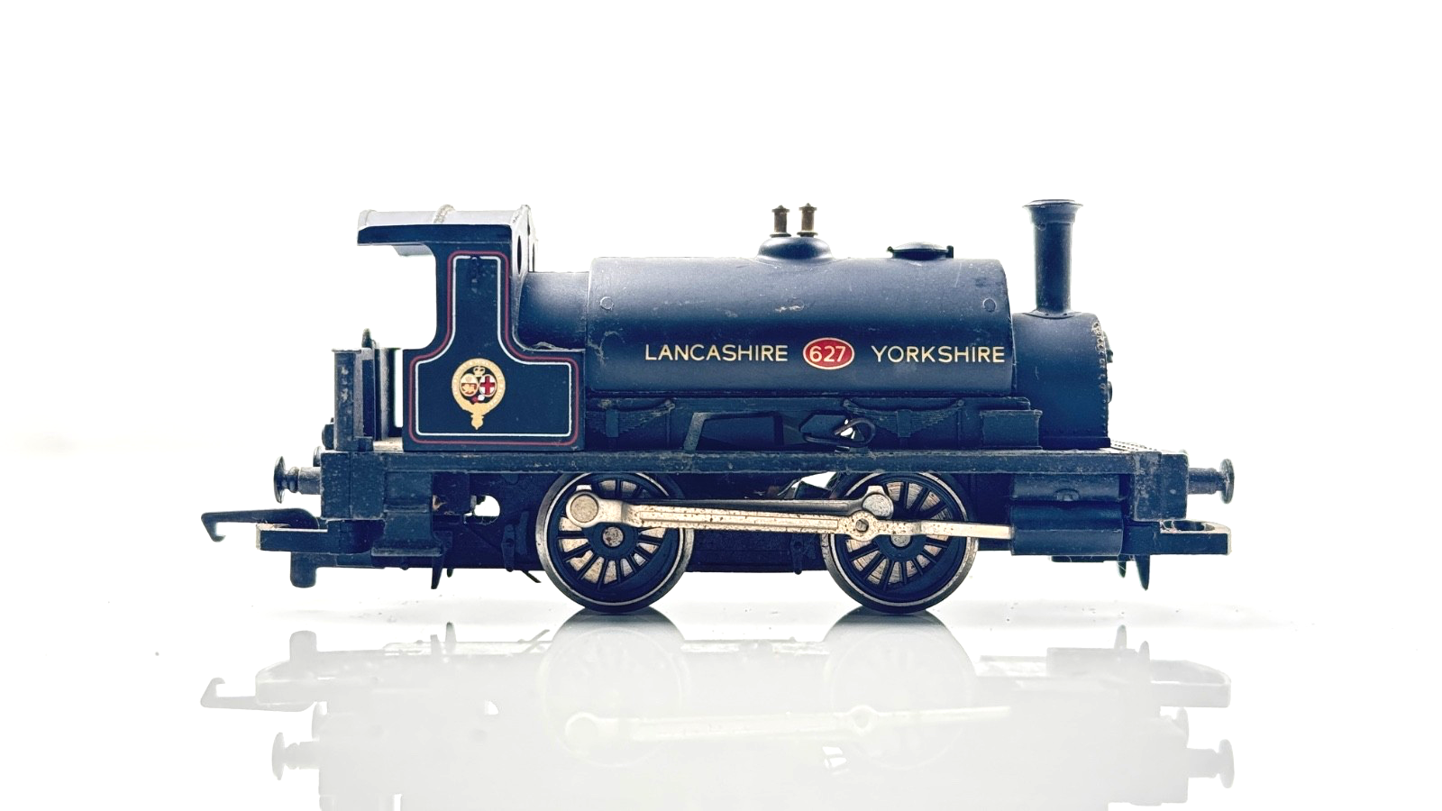 HORNBY 00 GAUGE - LANCASHIRE YORKSHIRE L&Y SADDLE TANK 627 - UNBOXED