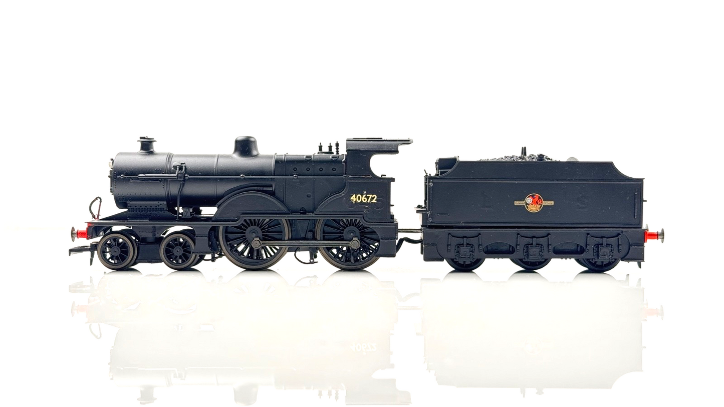 HORNBY 00 GAUGE - R2099B - BR BLACK 4-4-0 CLASS 2P LOCOMOTIVE 40672 RENUMBERED