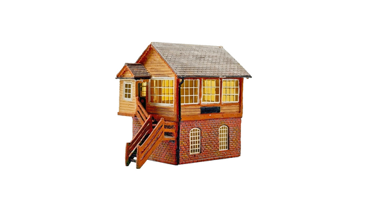 HORNBY SKALEDALE 00 GAUGE - R8683 - REFINISHED SIGNAL BOX - UNBOXED