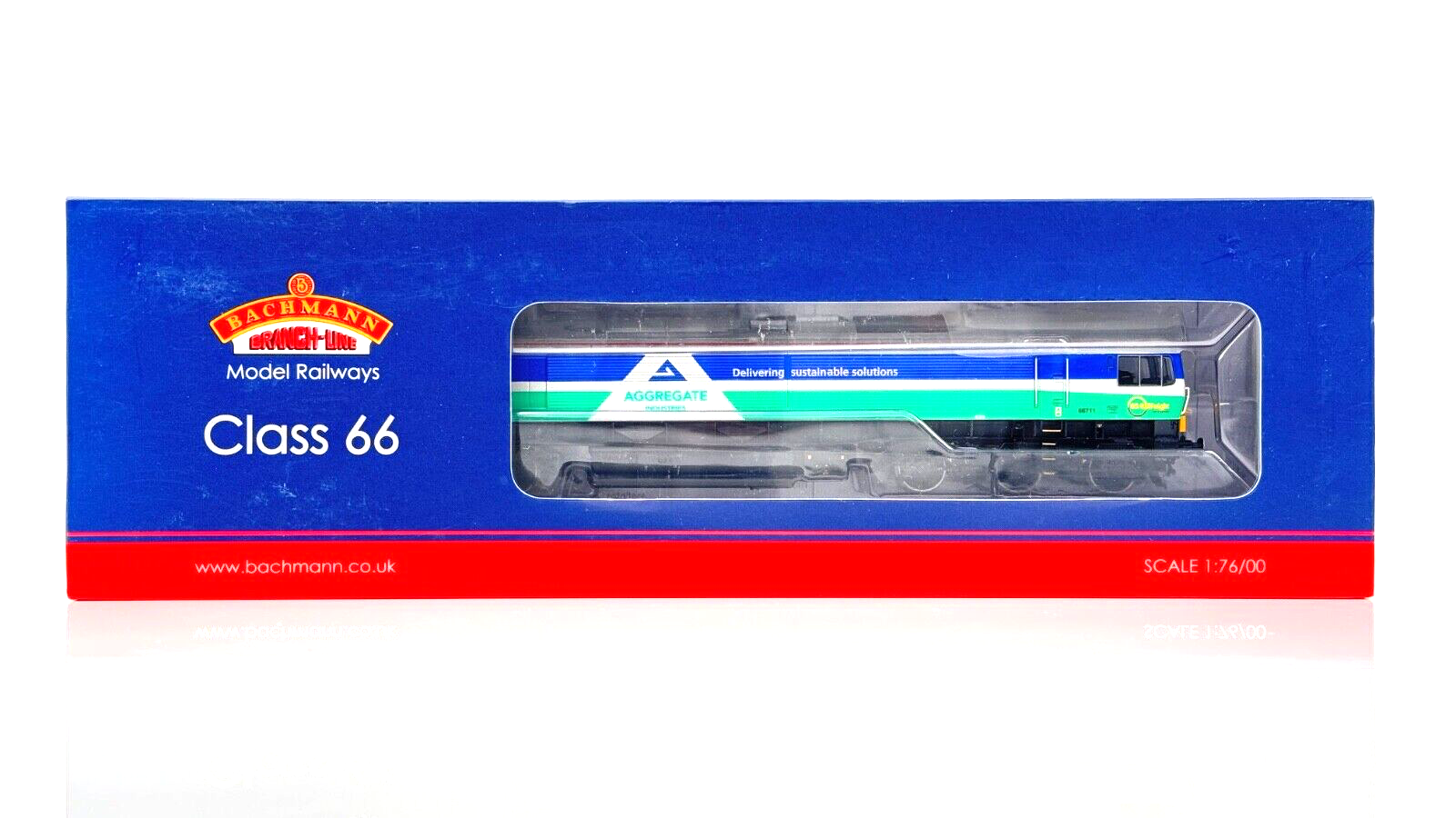 BACHMANN 00 GAUGE - 32-738 - CLASS 66 DIESEL 66711 GBRF AGGREGATES 'SENCE' BOXED