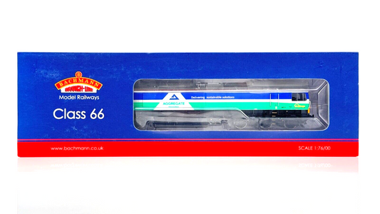 BACHMANN 00 GAUGE - 32-738 - CLASS 66 DIESEL 66711 GBRF AGGREGATES 'SENCE' BOXED