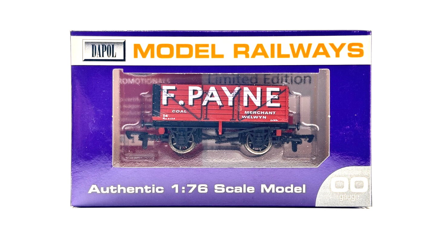 DAPOL 00 GAUGE - F. PAYNE COAL MERCHANT OF WELWYN WAGON NO.14 (LIMITED EDITION)