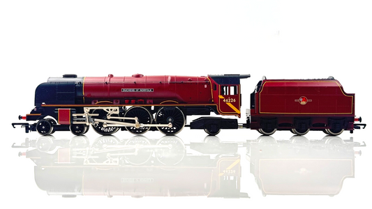 HORNBY 00 GAUGE - R134 - BR 4-6-2 MAROON DUCHESS OF NORFOLK 46226 - BOXED