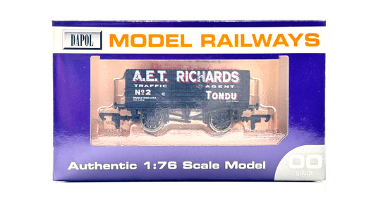 DAPOL 00 GAUGE - A.E.T RICHARDS TRAFFIC AGENT TONDU WAGON NO.2 (LIMITED EDITION)