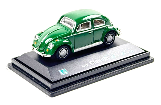 CARARAMA 1/72 SCALE - VW VOLKSWAGEN CLASSIC BEETLE GREEN - BOXED