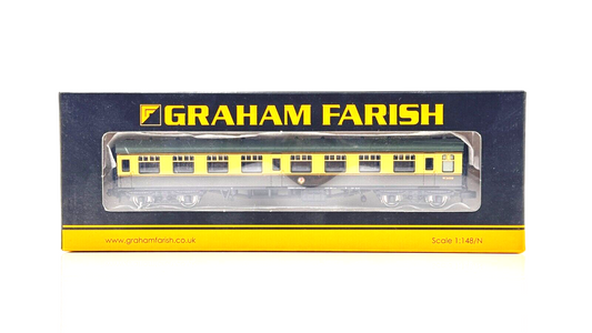 GRAHAM FARISH N GAUGE - 374-064 - MK1 SK CORRIDOR SECOND CHOCOLATE CREAM - BOXED