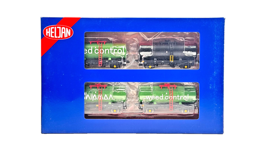 HELJAN 00 GAUGE - 170B - CHIPMAN WEEDKILLER TANK TANKERS X 4 WAGON PACK NEW
