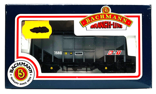 BACHMANN 00 GAUGE - 33-128 - 35T BULK GRAIN WAGON 'B.R.T' GREY - BOXED