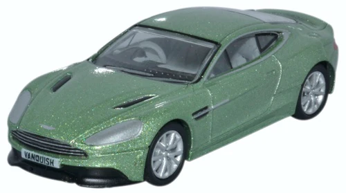 OXFORD DIECAST 1/76 - 76AMV001 - ASTON MARTIN VANQUISH COUPE GREEN - NEW
