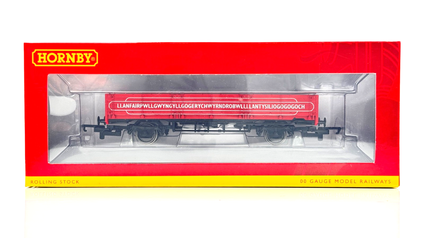 HORNBY 00 GAUGE - R6780 - OPEN WAGON (OAA) LLANFAIR RED - BOXED