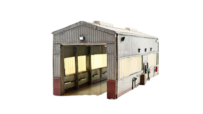 BACHMANN SCENECRAFT 00 GAUGE - 44-126 - SINGLE ROAD SERVICING SHED - UNBOXED