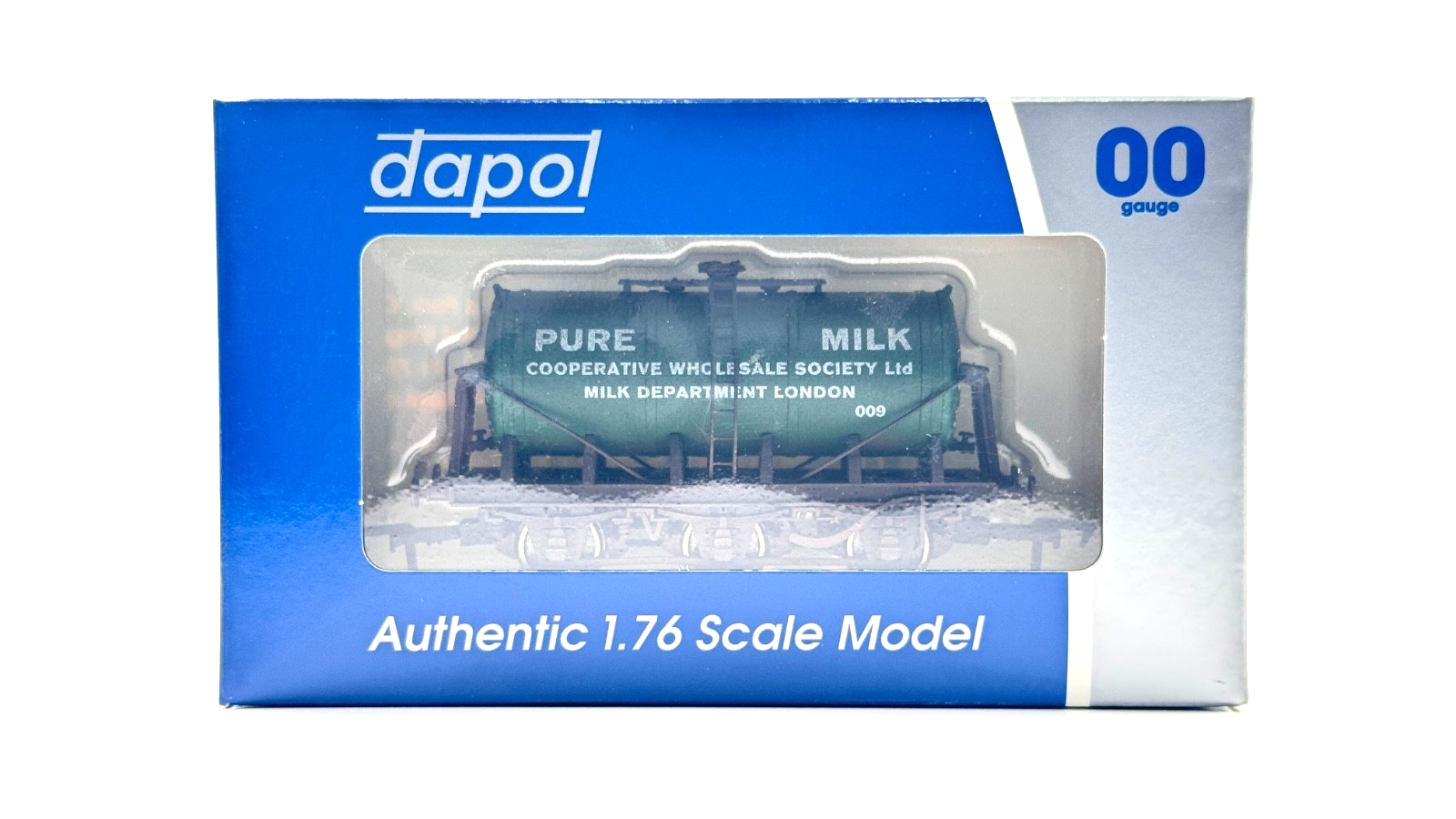 DAPOL 00 GAUGE - PURE MILK COOPERATIVE WHOLESALE TANKER 009 W (LIMITED EDITION)