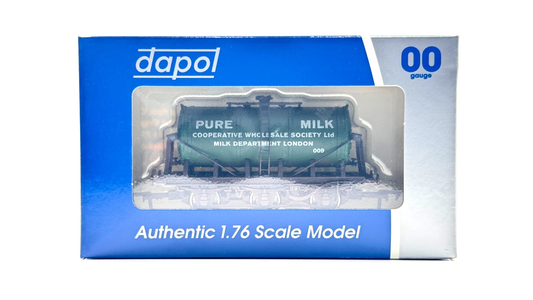 DAPOL 00 GAUGE - PURE MILK COOPERATIVE WHOLESALE TANKER 009 W (LIMITED EDITION)