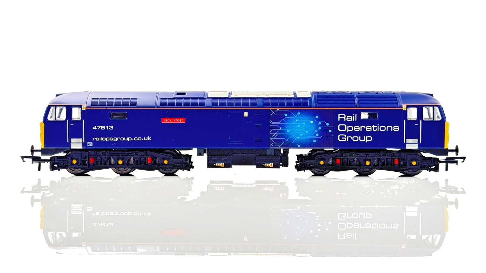 HORNBY 00 GAUGE - R30042TTS - CLASS 47 ROG 47813 JACK FROST DCC TTS SOUND BOXED