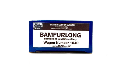DAPOL 00 GAUGE - BAMFURLONG COLLIERY WIGAN WAGON NO.1540 (LIMITED EDITION)