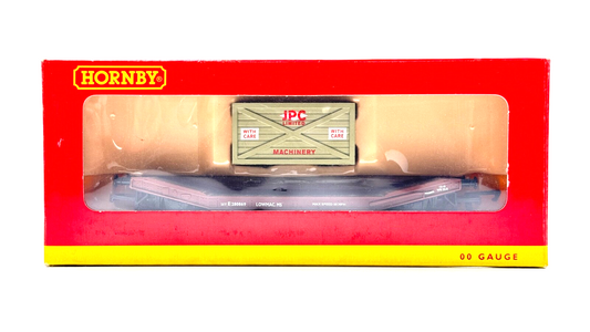 HORNBY 00 GAUGE - JPC LIMITED MACHINERY BR LOWMAC & CONTAINER E280869 - BOXED