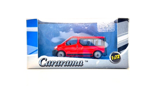 CARARAMA 1/72 SCALE - RENAULT TRAFIC MINIBUS RED - BOXED