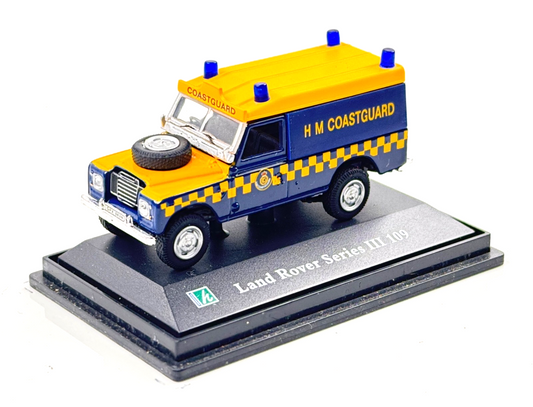 CARARAMA 1/72 SCALE - LAND ROVER SERIES III 109 HM COASTGUARD - BOXED
