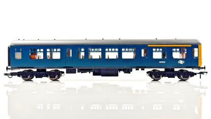 SILVER FOX 00 GAUGE - DERBY LIGHTWEIGHT BR BLUE YELLOW CAB ENDS DMU - BOXED