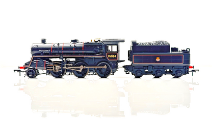 BACHMANN 00 GAUGE - 32-954A - BR STANDARD 4MT 76084 BR LINED BLACK EARLY EMBLEM
