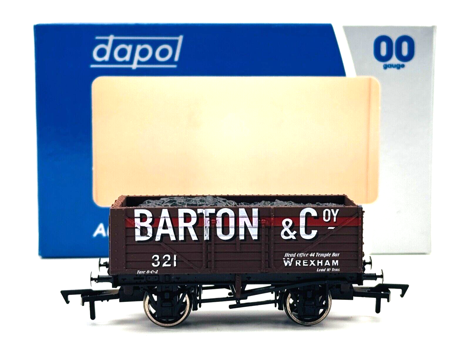 DAPOL 00 GAUGE - BARTON & CO WREXHAM PLANK WAGON NO.321 WEST WALES WAGON WORKS